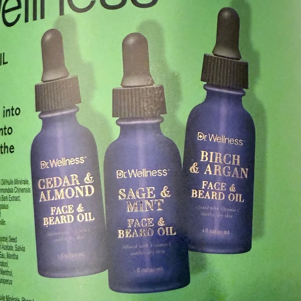 NWB Dr. Wellness nourishing beard oil trio